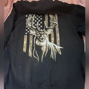 Black hunting hoodie. Buck Wear, size XL
